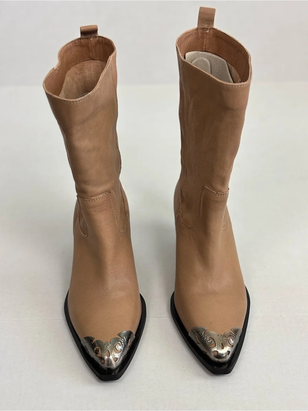 Free People Faster Horses Filigree Boots in Camel Leather Size 7
